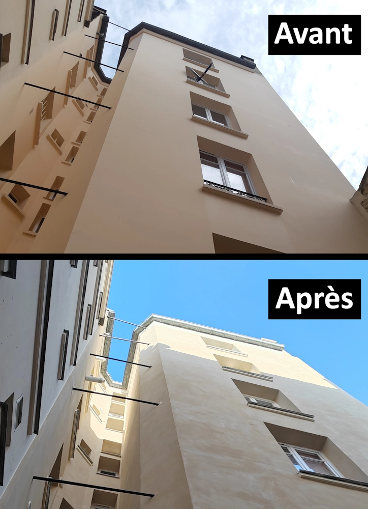 Crépi extérieur isolant avant après