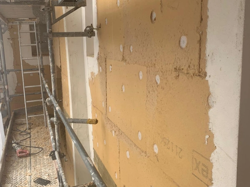 Isolation par l'extérieur en fibre de bois